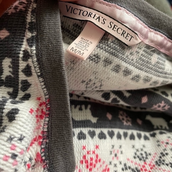 VICTORIA secret thermal one piece pajamas sz medium - Picture 6 of 6